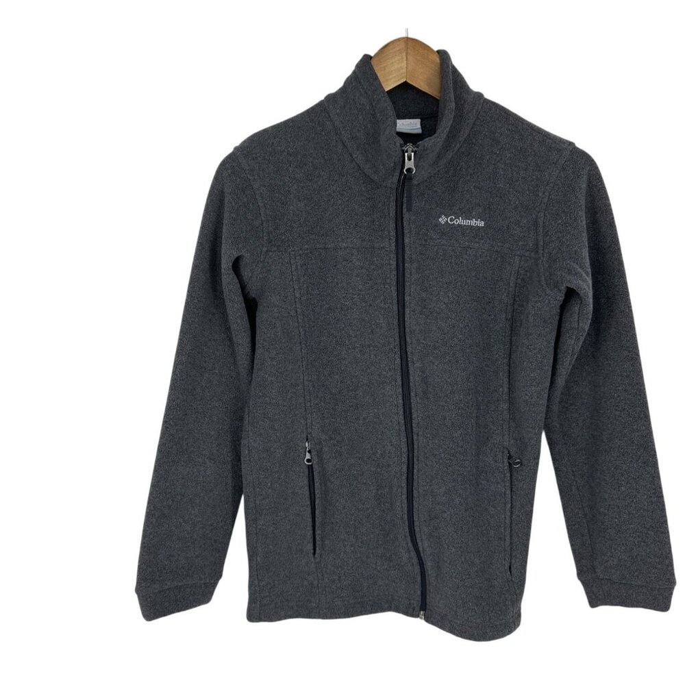 Columbia Kids Full-Zip Fleece Jacket Gray Size L